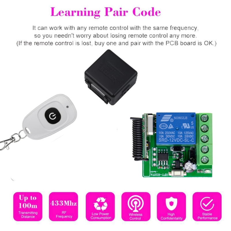433MHz DIY Wireless Switch DC  - огляд і ціна Diy Home Automation Controller