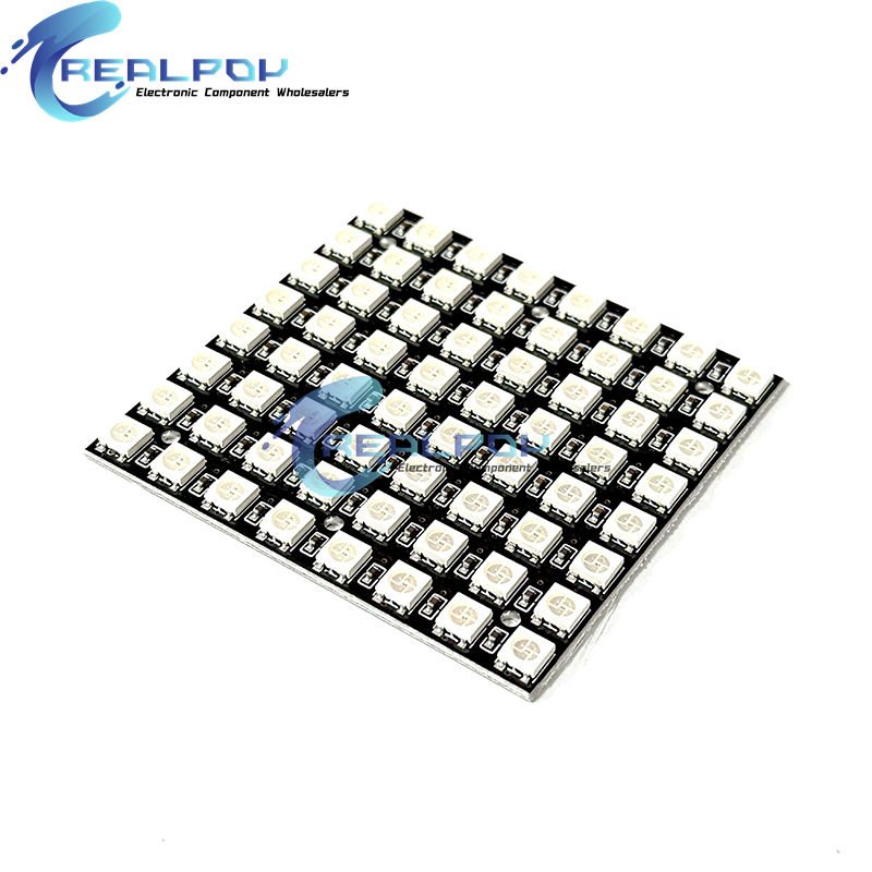 WS2812 LED 5050 RGB 8x8 64 Bit - огляд і ціна Rgb Led Matrix 8X8