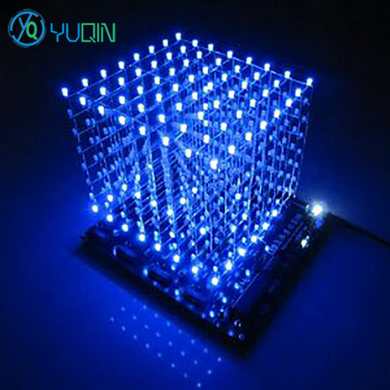 DIY 3D8 LED Cube Kit 8x8x8 wit - огляд і ціна Rgb Led Matrix 8X8