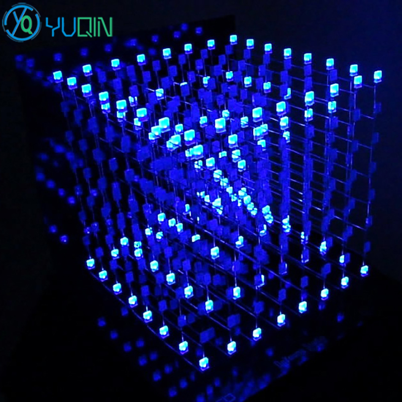 DIY 3D8 LED Cube Kit 8x8x8 wit - огляд і ціна Rgb Led Matrix 8X8