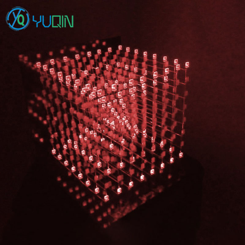 DIY 3D8 LED Cube Kit 8x8x8 wit - огляд і ціна Rgb Led Matrix 8X8