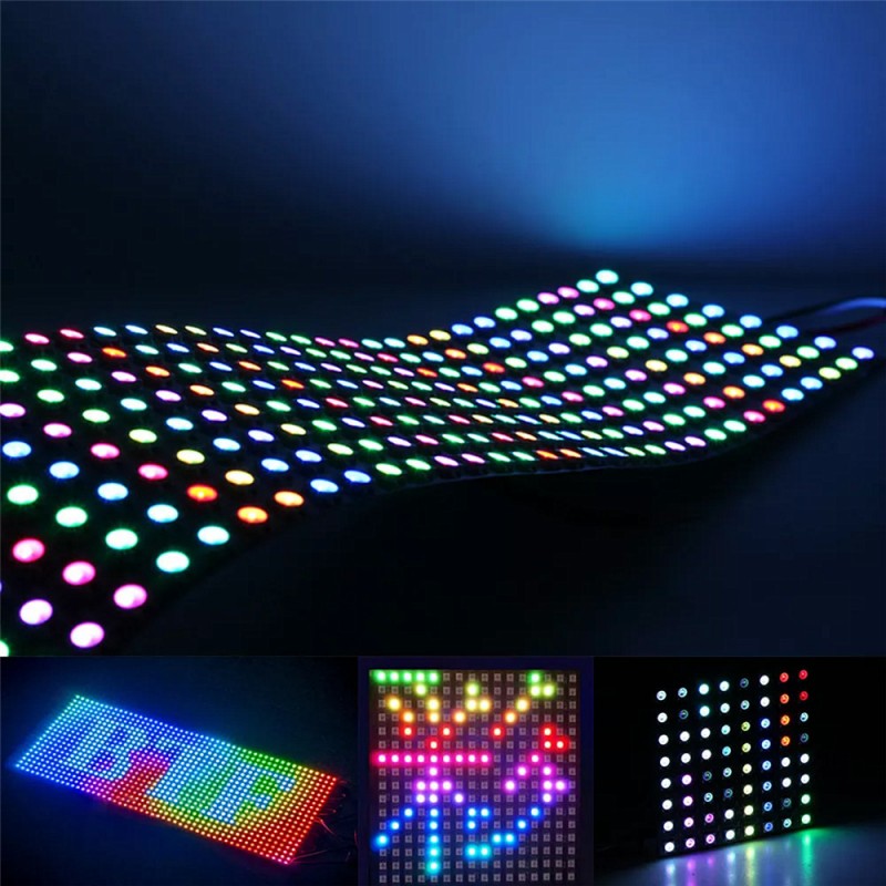 DC12V WS2815 DC5V WS2812B RGB  - огляд і ціна Rgb Led Matrix 8X8