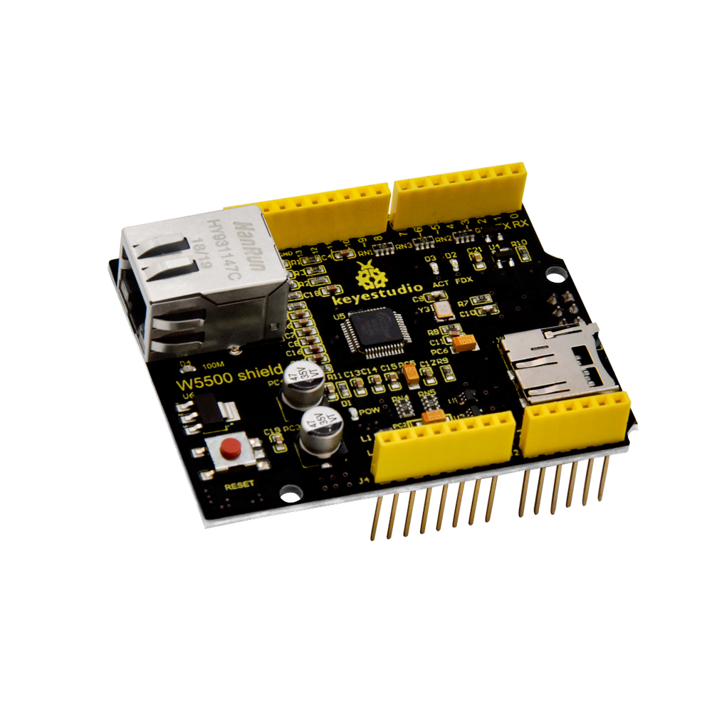 Keyestudio W5500 Ethernet Shie - огляд і ціна Ethernet Module W5500