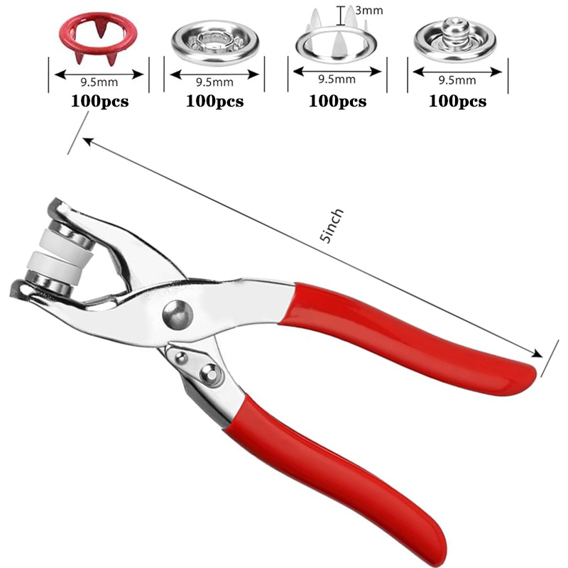100 Sets Snap Pliers Automatic - огляд і ціна Home Automation Diy