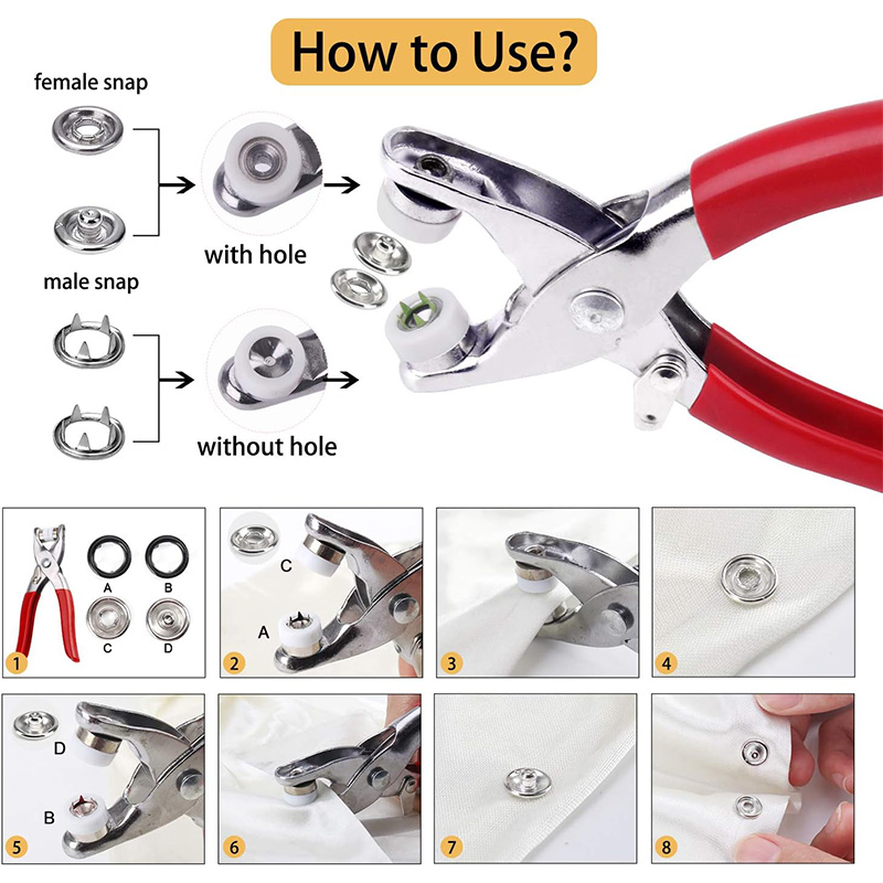 100 Sets Snap Pliers Automatic - огляд і ціна Home Automation Diy