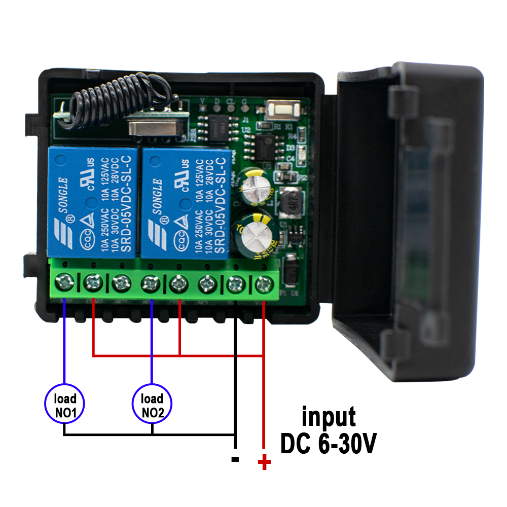 1~10pcs 2 Channel 433MHz RF Re - огляд і ціна 433Mhz Receiver Module