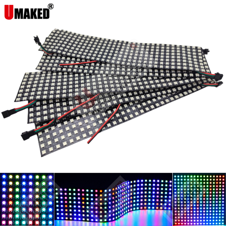2pcs WS2812B Individually Addr - огляд і ціна Rgb Led Matrix 8X8