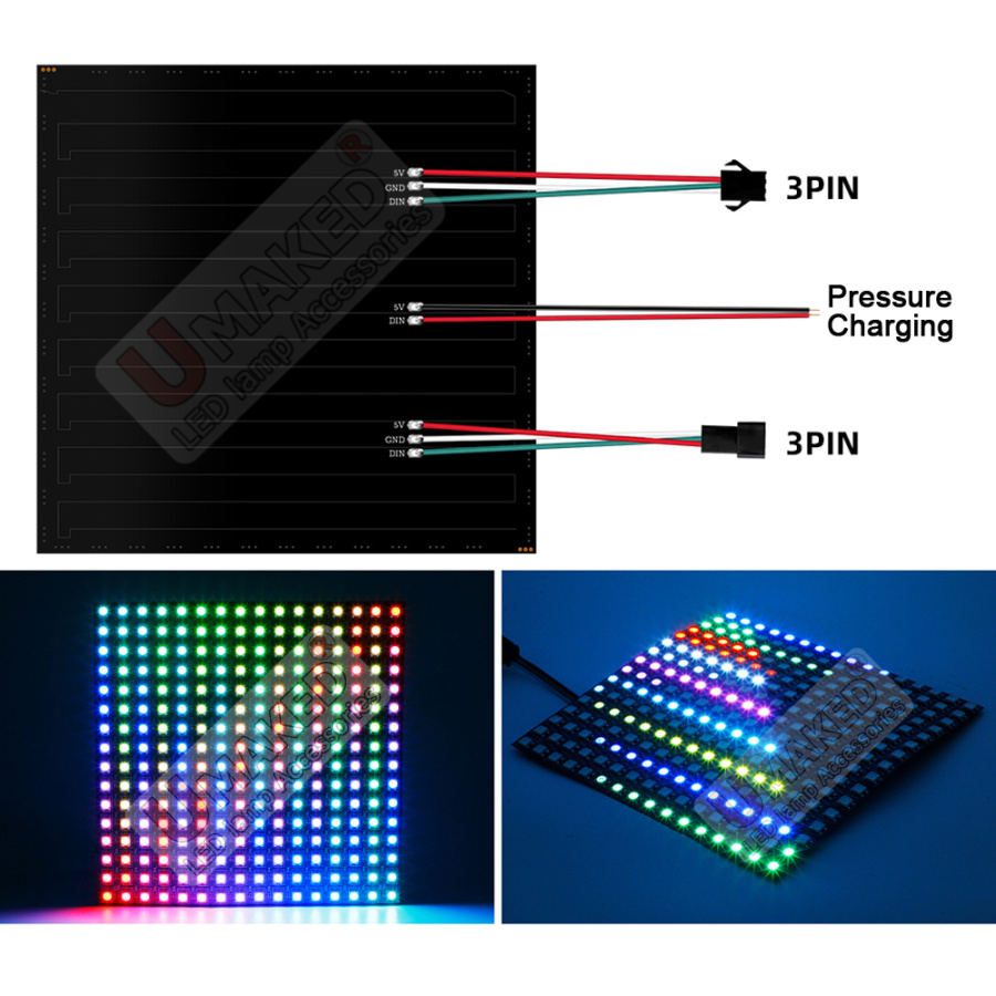 2pcs WS2812B Individually Addr - огляд і ціна Rgb Led Matrix 8X8