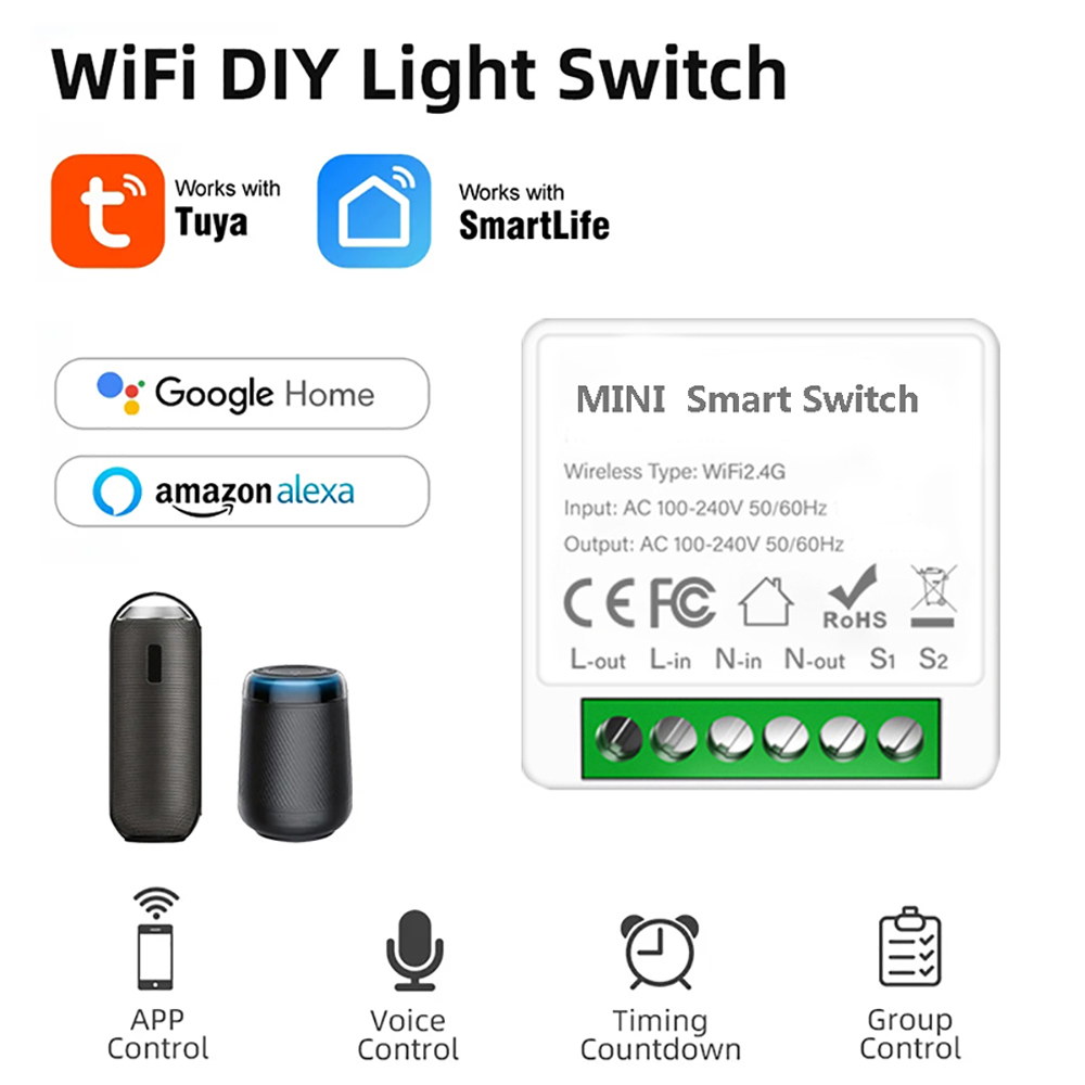 2 Way Control Tuya Mini 16A Wi - огляд і ціна Home Automation Diy