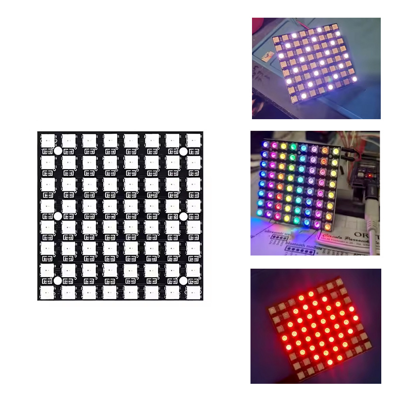 WS2812 LED 5050 RGB 8x8 64 Bit - огляд і ціна Rgb Led Matrix 8X8
