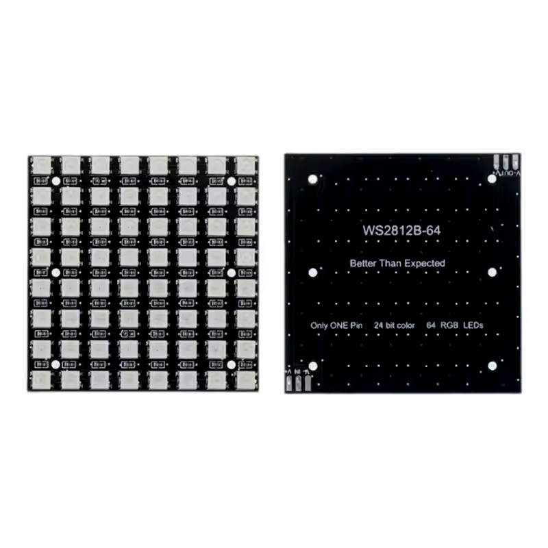 WS2812 LED 5050 RGB 8x8 64 Bit - огляд і ціна Rgb Led Matrix 8X8