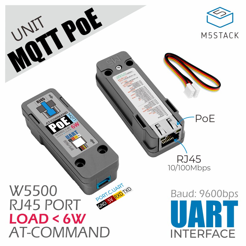 Official M5Stack Ethernet Comm - огляд і ціна Ethernet Module W5500