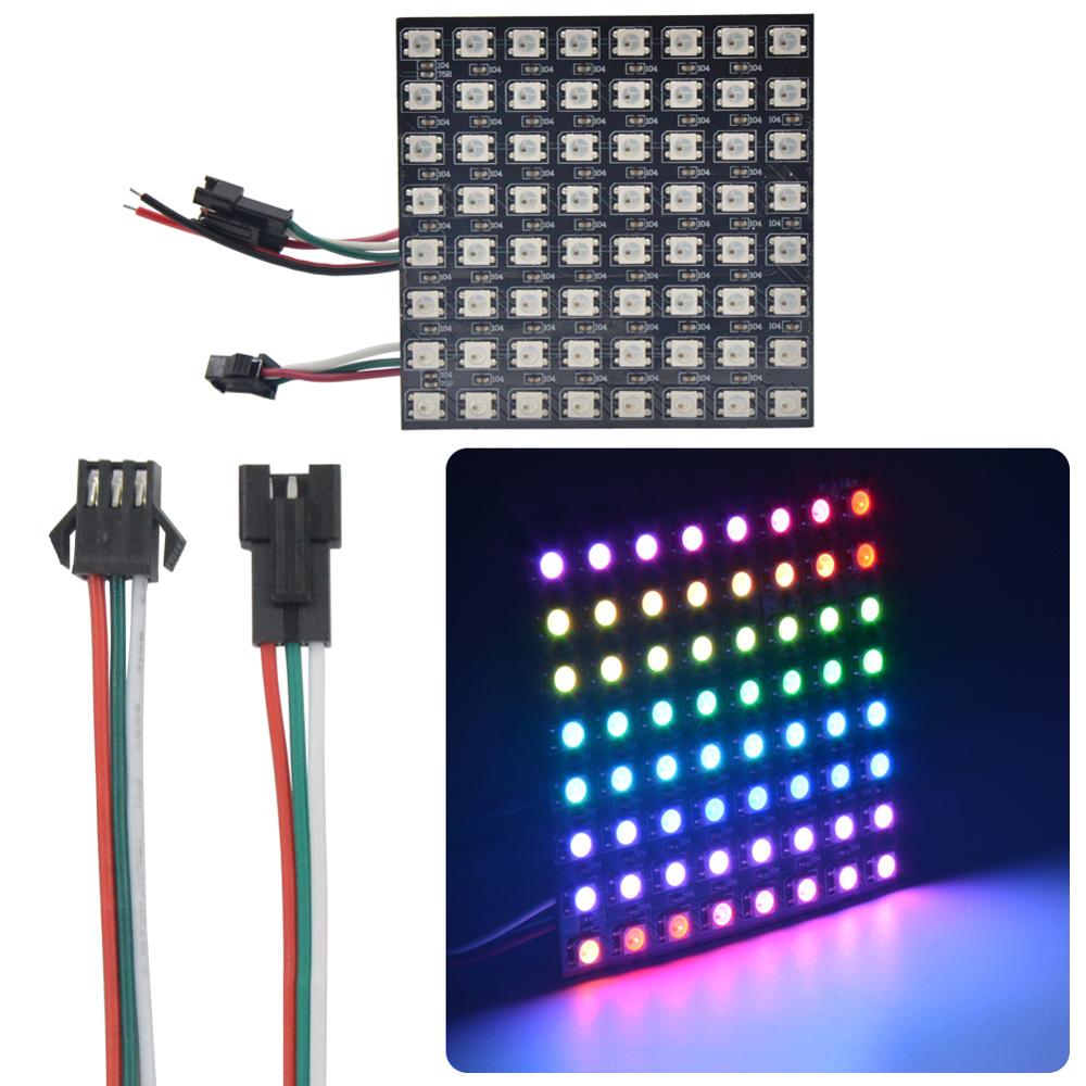 8x8 16x16 8x32 Pixels SK6812 W - огляд і ціна Rgb Led Matrix 8X8