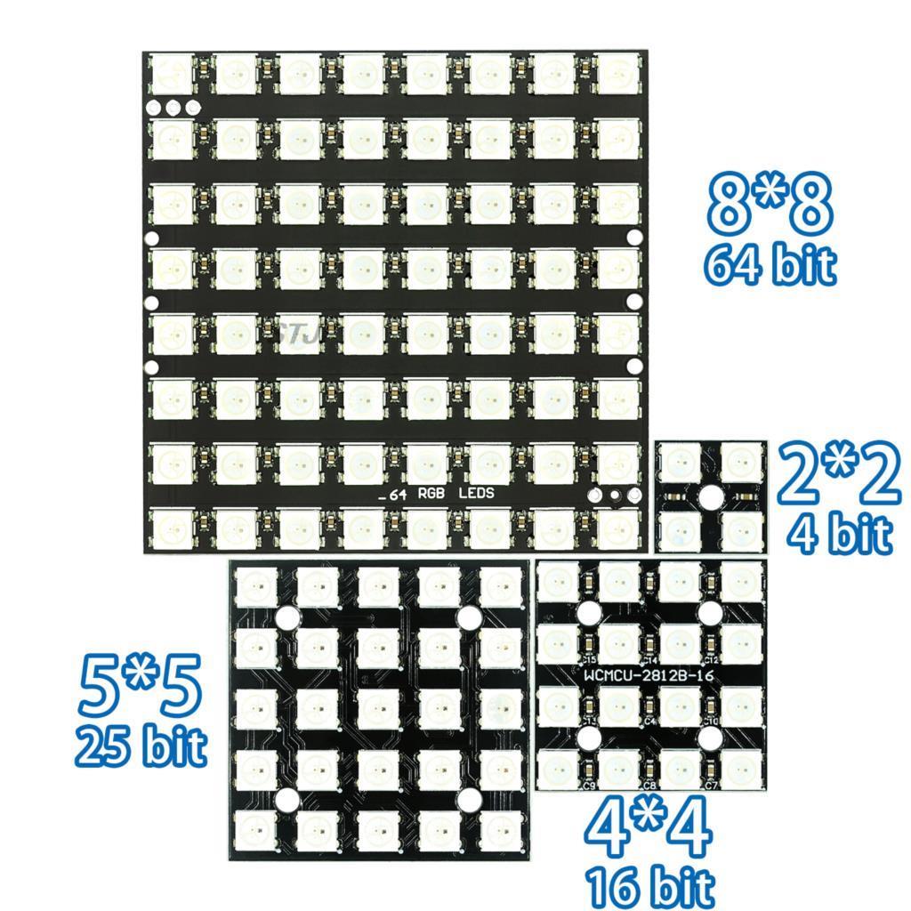 WS2812 LED 5050 RGB 8x8 4 16 2 - огляд і ціна Rgb Led Matrix 8X8