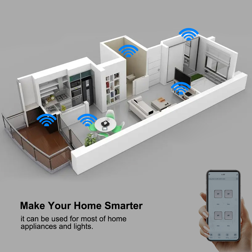 4CH Wifi / Zigbee Smart Relay  - огляд і ціна Home Automation Diy