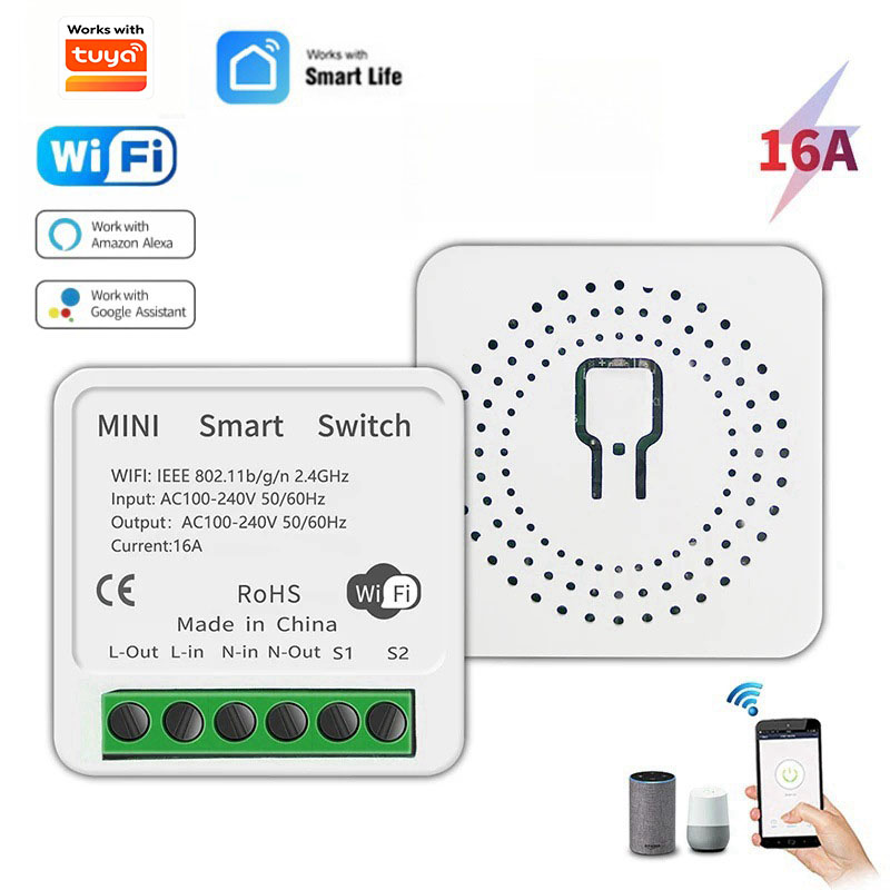 MINI 16A Wifi Switch DIY 1-way - огляд і ціна Diy Home Automation Controller