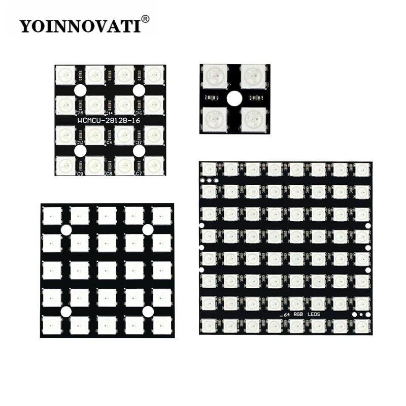 WS2812 LED 5050 RGB 8x8 LED Ma - огляд і ціна Rgb Led Matrix 8X8