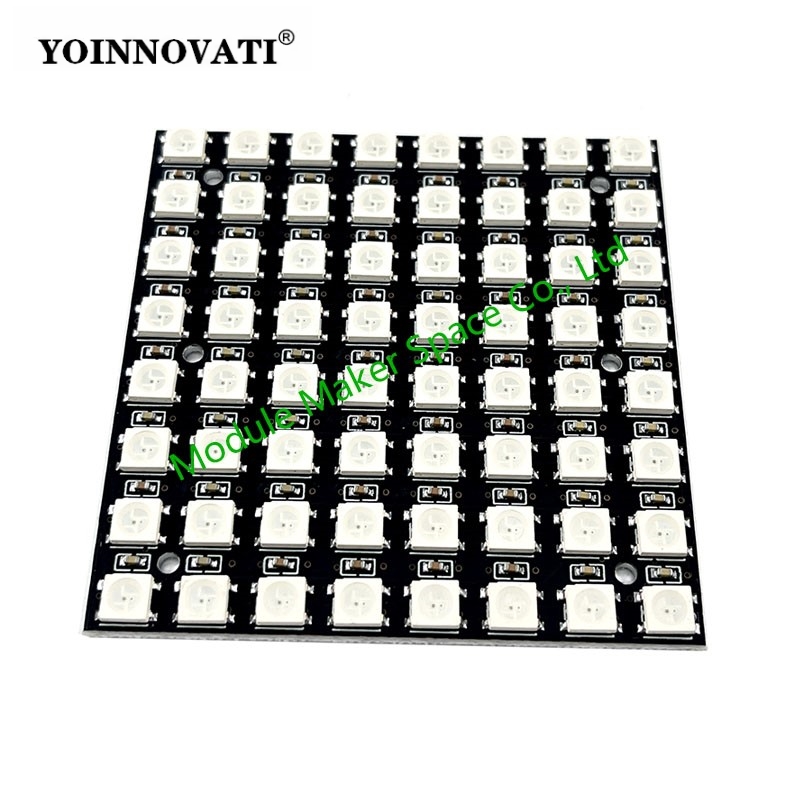 WS2812 LED 5050 RGB 8x8 LED Ma - огляд і ціна Rgb Led Matrix 8X8