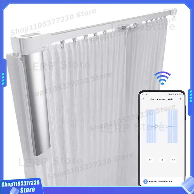 Smart Electric Curtain Track M - огляд і ціна Home Automation System Design
