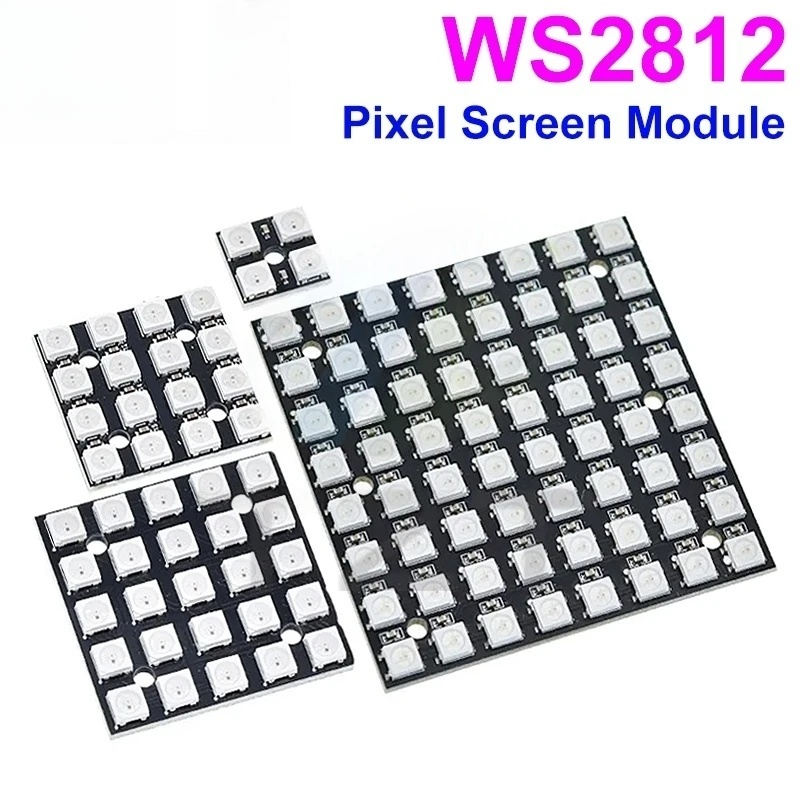 NEW WS2812 LED 5050 RGB 8x8 LE - огляд і ціна Rgb Led Matrix 8X8