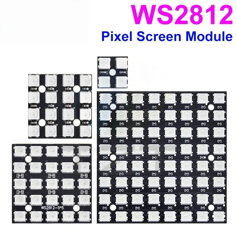 NEW WS2812 LED 5050 RGB 8x8 LE - огляд і ціна Rgb Led Matrix 8X8