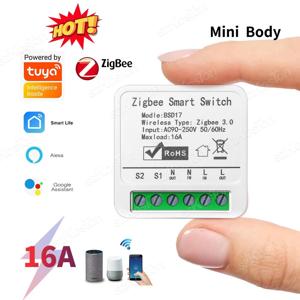 16A Tuya ZigBee Smart Switch M - огляд і ціна Home Automation Diy