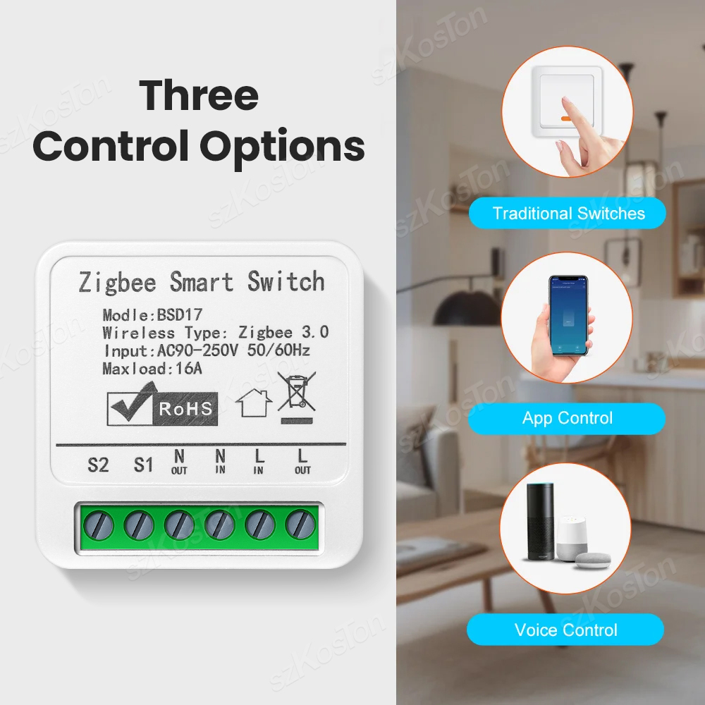 16A Tuya ZigBee Smart Switch M - огляд і ціна Home Automation Diy